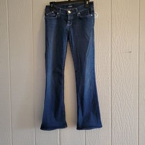 Rock and Republic pink stitching flare leg jeans